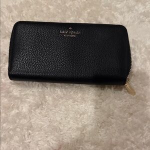 Kate Spade Black Zip-Around Wallet